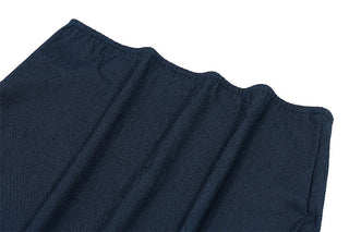 LACE-UP RIBBON TUBE TOP DRESS