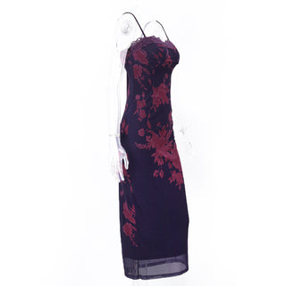 Backless Printed Slit Dress
