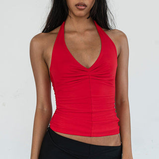 V-NECK NECK SLIM-FIT VEST TOP