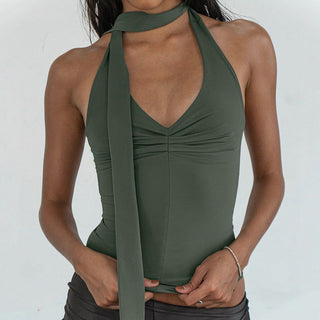 V-NECK NECK SLIM-FIT VEST TOP