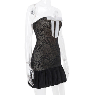 Bow Slim Tube Dress