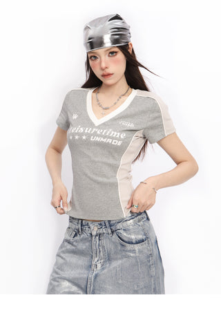 Y2k slim blokette top