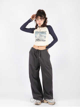 [BigS] Raglan long sleeve top