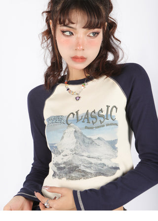 [BigS] Raglan long sleeve top