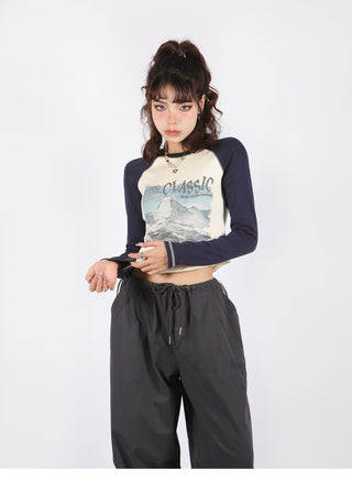 [BigS] Raglan long sleeve top