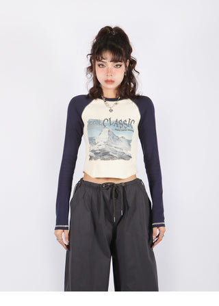 [BigS] Raglan long sleeve top