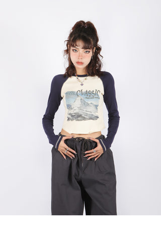 [BigS] Raglan long sleeve top