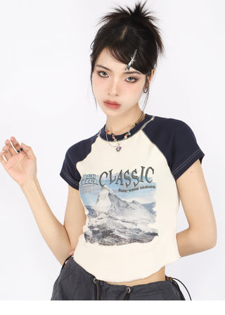 [BigS] Raglan long sleeve top