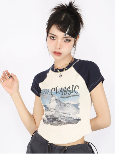 [BigS] Raglan long sleeve top