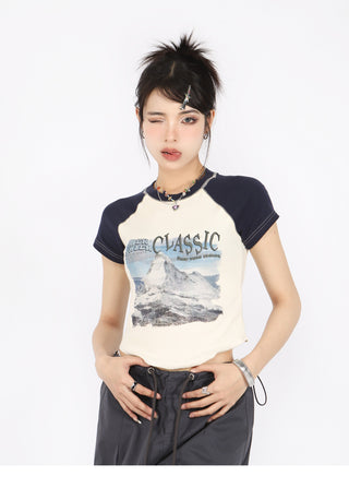 [BigS] Raglan long sleeve top