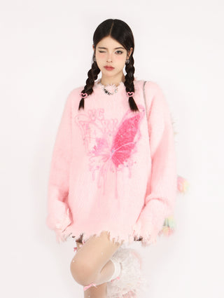 Butterfly oversize sweater