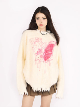 Butterfly oversize sweater