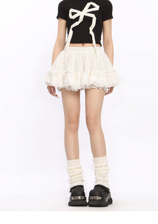 Ballet style pleated skirt