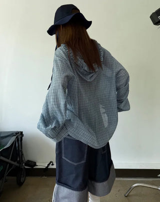 non fade denim bermuda pants