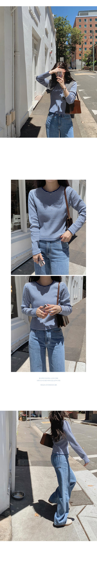 Striped T-shirt - 3 colors