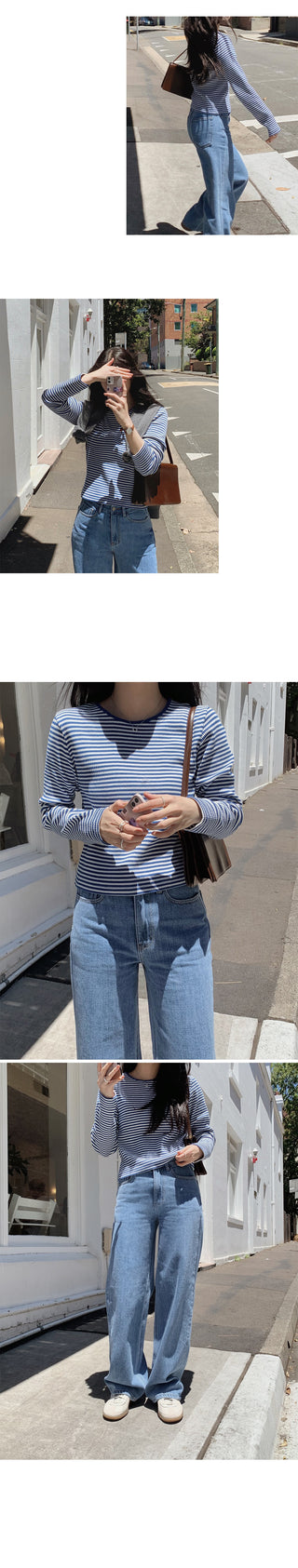 Striped T-shirt - 3 colors