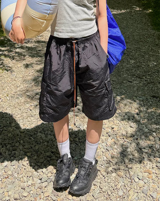 String cargo shorts