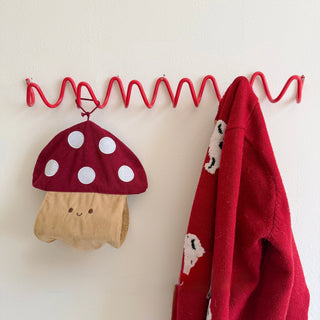 Modern Metal Wavy Wall Hook Rack