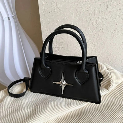 Black Mini Leather Y2k Bag
