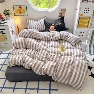 Brown Polka Dot Bedding Set