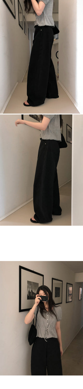 Summer wide chino pants
