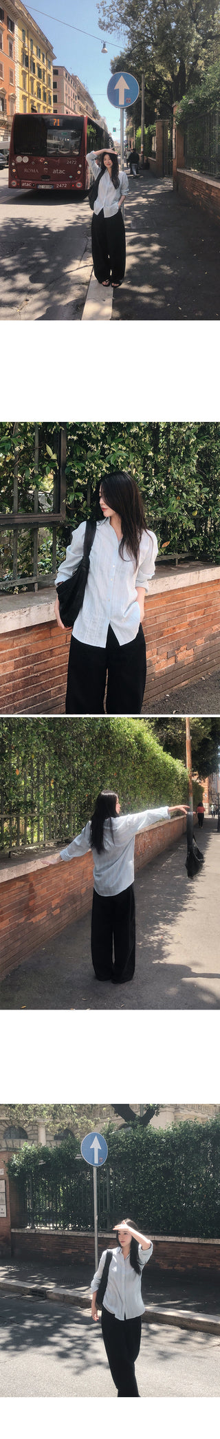 Summer wide chino pants