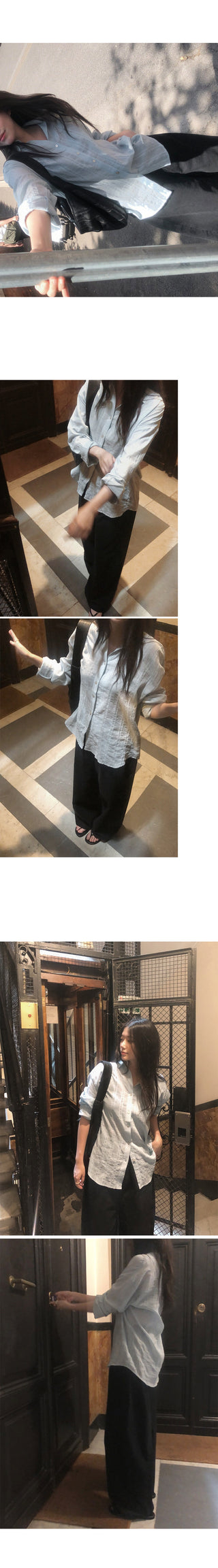 Summer wide chino pants