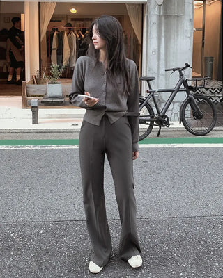 Semi-bootcut slacks