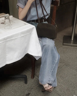 Daily Cover One-Pleat Denim Pants