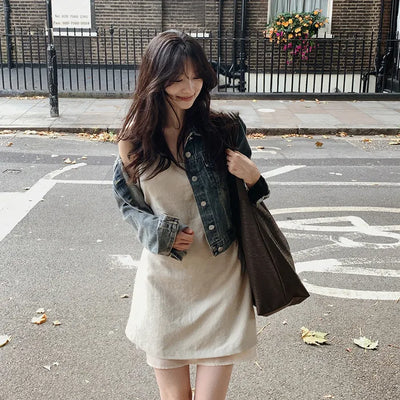 Matte layered dress