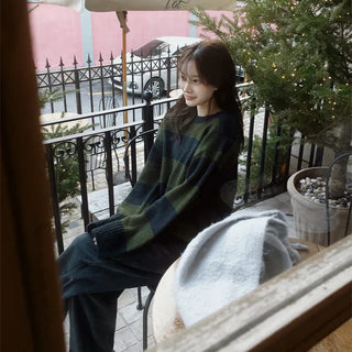 Winter striped knit