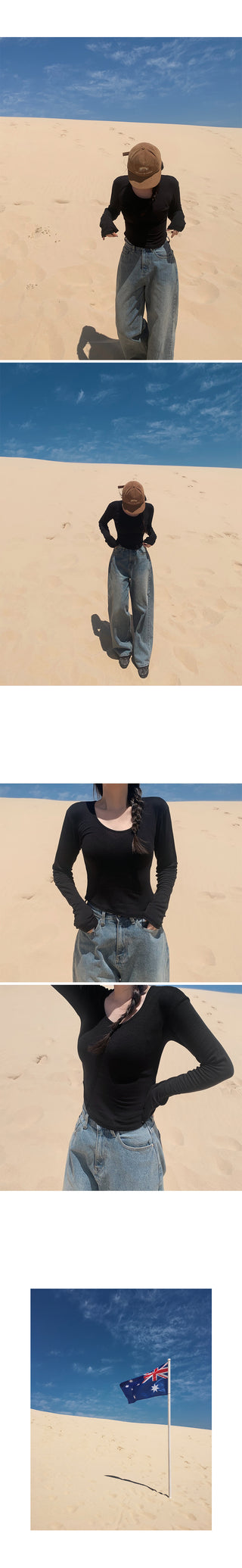 Round spandex T-shirt