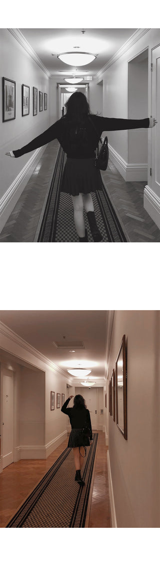 Y-neck modern cardigan