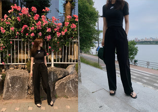 (basic/long) Cool wide pants - 4 colors