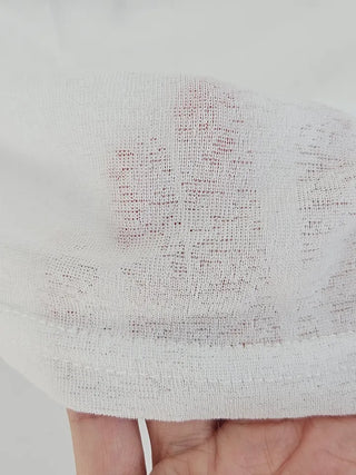 See-through off-shoulder bikini cover-up shirring body-covering belly-covering one-piece beach top long-sleeved beach top