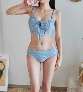 Sora Crochet Knit Piece Bikini Wrap Skirt Set for Vacation Swimsuits