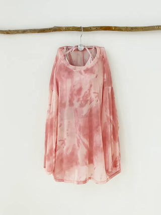 Perfect belly fat cover-up pink tie-dye cover-up bikini piece 3pcs pants shirring body-covering swimsuit