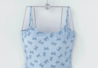 Teddy bear monokini ribbon teddy bear shorts resort look pool villa water park