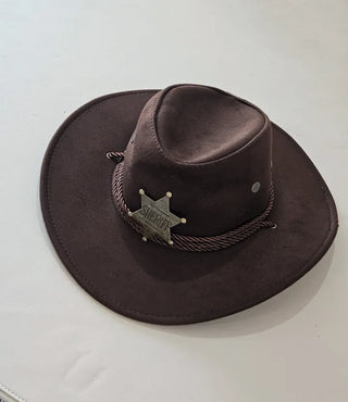 Cowboy Safari Hat Western Wide Brim Suede Touch Strap Hat