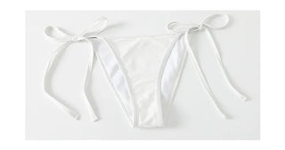 White Purple Bikini 4pcs piece bikini with ribbon bikini shirring cover-up included long-sleeved skirt swimsuit