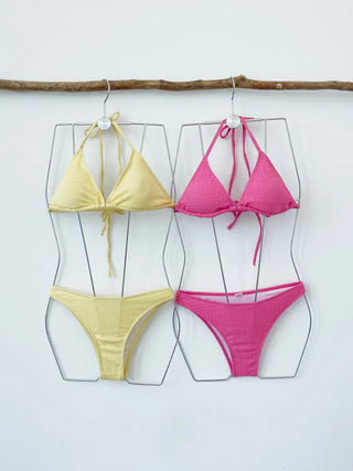 color pink yellow piece bikini with 4pcs cardigan wrap skirt included cover-up butterfly body cover belly cover swimsuit