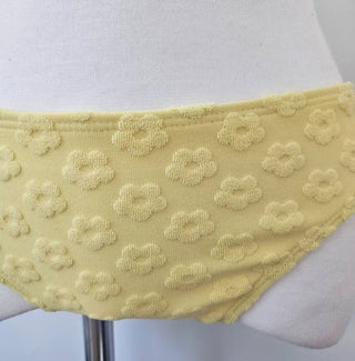 Yellow Pants Bikini Three-Piece 3pcs Vacation Pool Party Halter Neck Swimsuit