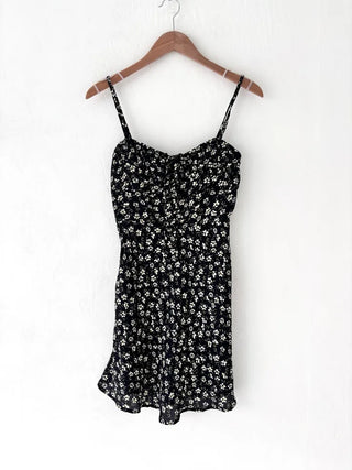 Black mini one-piece sleeveless nasi strap resort vacation look honeymoon beach trip vacation one-piece