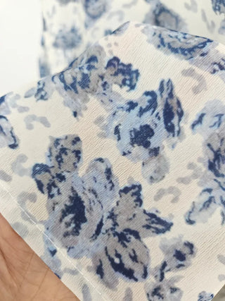 Sleeveless Strappy Floral Long Chiffon One-Piece / Beach Dress