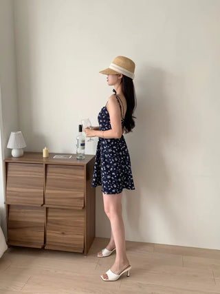 Banding Sleeveless Strapless Resort Look Vacation Look Date Look Summer Floral Mini One Piece