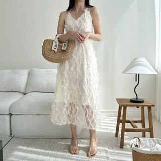Backless Feather Strapless Sleeveless Strap One Piece