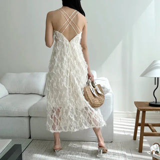 Backless Feather Strapless Sleeveless Strap One Piece