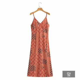 string nasi backless x-string red bohemian ethnic long one-piece