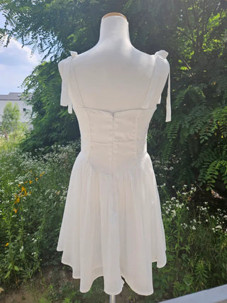 sea ultra mini ribbon slim sleeveless white white one-piece