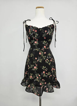 flower floral string nasi chiffon one-piece concept bling